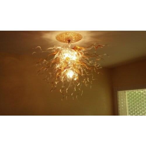 AC 110/120/220/240V Luxury Splendid Art Chandeliers LED Bulbs Colorful Hand Blown Murano Glass for Living Room