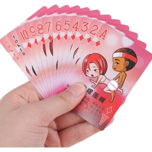 AV Poker For Adults Sex Toys For A Couple Erotic Love Sexy Posture Play Card Night Bar Texas Hold'em Playing Cards Board Game