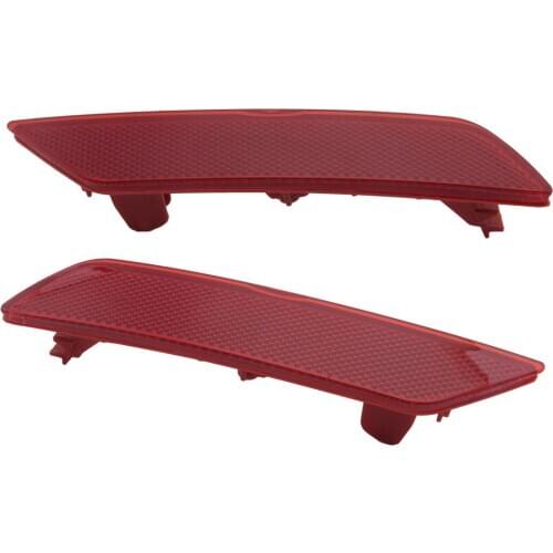 Car Pair Red Len Bumper Reflector Marker Light Cover fit for Honda Civic Sedan 2013 2014 2015 Accessories