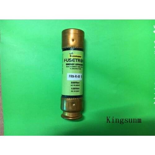 Free shipping 5pcs FRN-R 60 delay fuse fuse 20X76MM BUSSMANN new genuine 60A250V