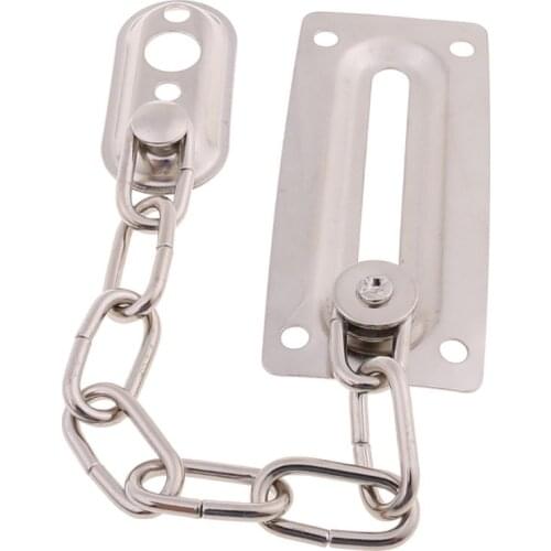 Safety Sliding Chain Door Guard Polished Hotel Office Security Bolt Locks