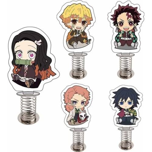 Demon Slayer Kimetsu No Yaiba Keychain Japan Anime Acrylic Ornaments Kamado Tanjirou Blade of Ghost Kamado Props Ornaments Gifts