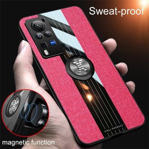 Luxury Original Housing Gel TPU for VIVO X60 Pro Plus 5G X 60 X60Pro Phone Case Prime Ring Stand Soft Thin Ruggedness Back Cover