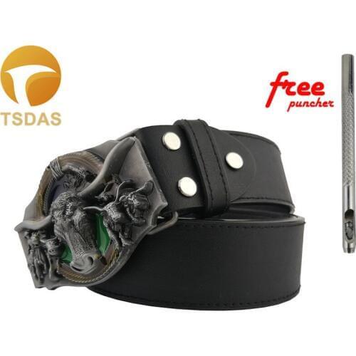 Colorful Ox Horn Mens Cowboy Belt Buckles Dropship Western Cool Belt Buckles of Belts Accessories Suitable For 4cm Width Belt