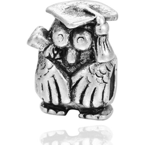 For Wemens Bracelets Doctor Owl Shaped Charm Bead Trendy Hot Sale Beads Dropshipping. Charms