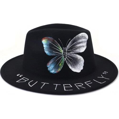 New Classic Solid Color Felt Fedoras for Men Women Artificial Wool Blend Jazz Cap Protection Fedora Hat MZ29