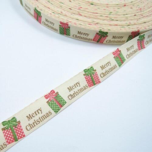 Handmade Printed Cotton Ribbons Christmas gifts For DIY Sewing Hairbows Wrapping Party Dress Sew On Garment 5/8" 15mm 5yard/lot