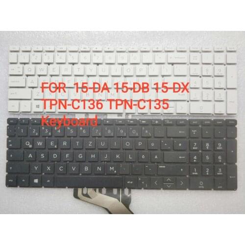 US Russian Laptop keyboard For HP 15-DA 15-DB 15-DX 15-DR 250 G7 255 G7 TPN-C136 TPN-C135black RU US Layout