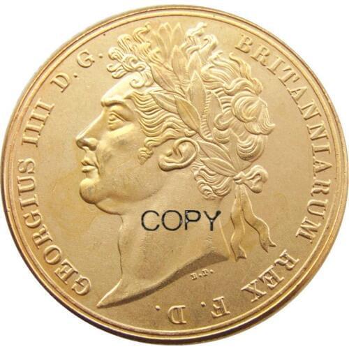 Coronation of King George IV 1821 Gold Plated Copy coin