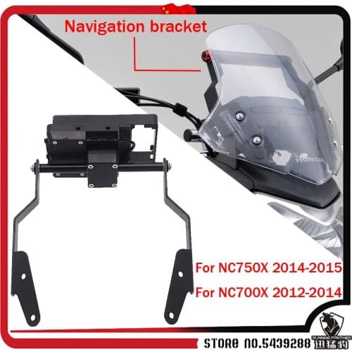Motorcycle GPS Smart Phone Navigation Mount Mounting Bracket Adapter Holder Brand USB Wireless charging For HONDA NC750X NC700X