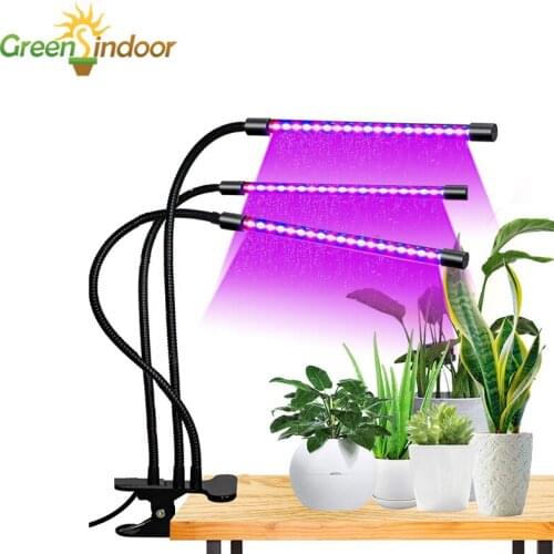 Indoor LED Grow Light 9W 18W 27W Growing Lamps For Plants Timer Dimmer 5V Grow Lights Strip For Desk Flowers LED Lamp Phytolamp