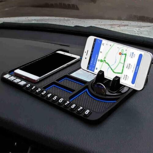 Multifunctional Car Anti-Slip Mat Auto Phone Holder Non Slip Sticky Anti Slide Dash Phone Mount Silicone Dashboard Car Pad Mat