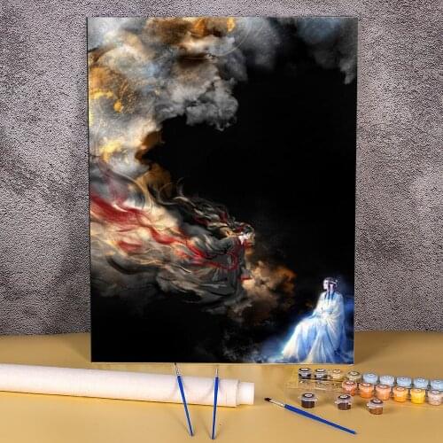 Mo Dao Zu Shi Paint By Numbers Package Oil Paints 40*50 Boards By Numbers Handmade Adults Handicraft Drawing