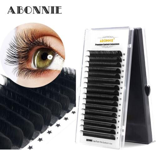 ABONNIE 8-17 Fake Lash Extension Mink Individual Eyelash Extension False Eyelashes Magnetic Natural Individual Makeup