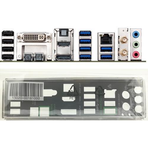 New I/O shield back plate of motherboard for Z87I-PRO just shield backplate Free shipping