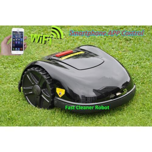 NEWEST GYROSCOPE Function Smartphone WIFI APP Robot Lawn Mower E1600T with Water-proofed charger Schedule