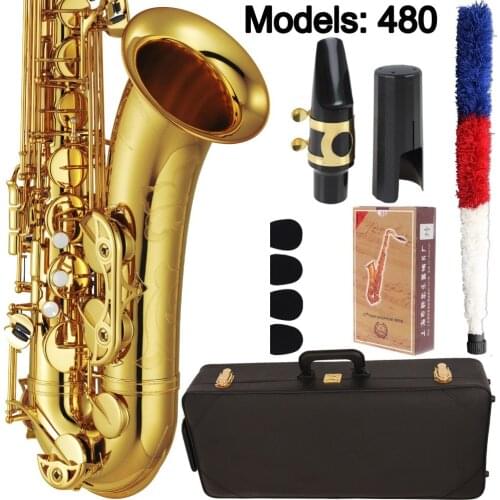 Brand New MFC Tenor Saxophone 480 Gold Lacquer Case Sax Tenor Mouthpiece Ligature Reeds Neck Musical Instrument Accessories