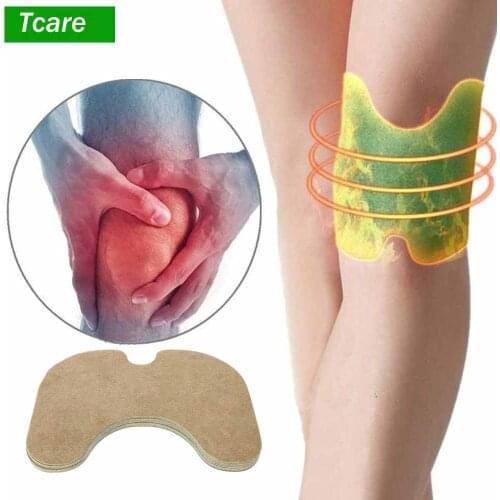 Tcare 10Pair/Set Wormwood Self-Heating Pain Relieving Patch Knee Paste Sticking Knee Joint Moxibustion Sticker Health Massage