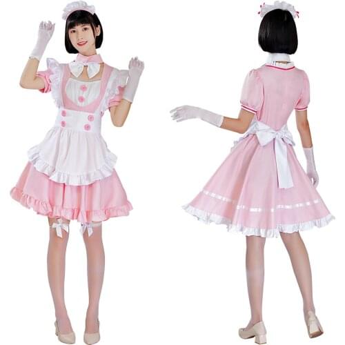 Japanese Anime Maid Dress Cosplay Costume Outfits Halloween Carnival Suit