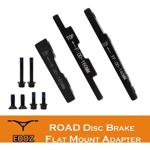 Road bike Disc Brake Flat Mount Bracket Adapter 140mm 160mm