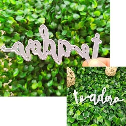 Suitable for festival metal cutting die and DIY scrapbook photo album 3D creative greeting card making word template 2021 NEW