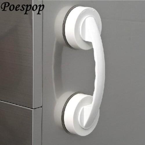 POSEPOP Strong Vacuum Sucker Suction Cup Handrail Bathroom Super Grip Safety Grab Bar Handle with for Glass Door Bathroom Elder
