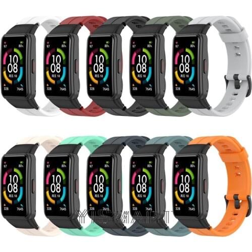 Honor Band 6 Strap Silicone Watchband For Huawei Band 6 Women Men Bracelet Fitness Loop Smart Watch Wrist Strap