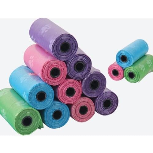 Pet Dog Poop Bags Dispenser Collector Scoop Holder Puppy Cat Pooper Scooper Bag Small Rolls Outdoor Clean Pets Supplies