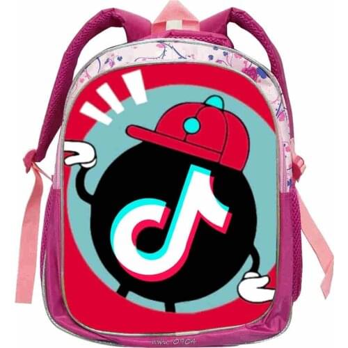 High Quality Tik Tok Print Backpack Back to School Bag For Boys Girls Kids Backpack Stylish Elementary Children Mochila