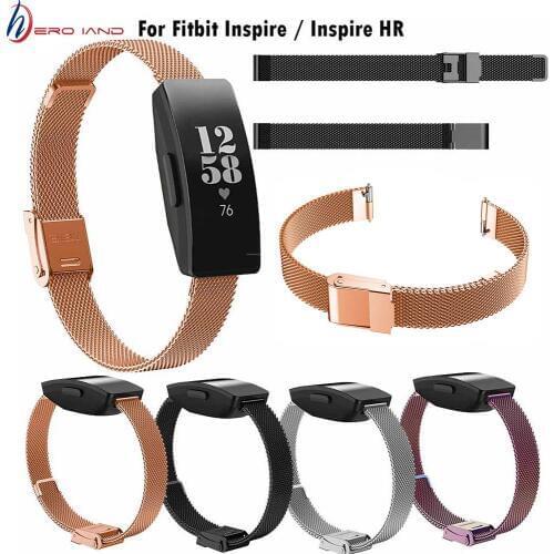 Replacement Bands for Fitbit Inspire & Inspire HR Smart Watch Milanese Loop Stainless Steel Metal Strap for Fitbit Watch Correa