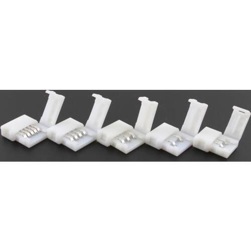 DC 5V 12V 24V LED Strip connecter Single RGB Led strip 2pin 3pin 4pin 5Pin Connector Connector For 2835 5050 RGB RGBW LED Strip