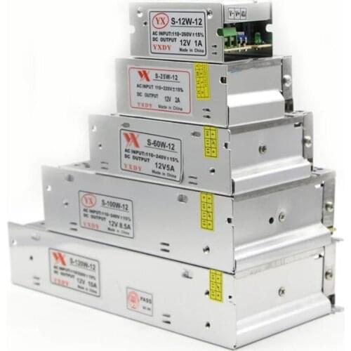 Lighting Transformers AC110V 220V to DC12V Power Supply Adapter 1A 3A 5A 8A 10A 15A 20A 25A 30A 40A 50A LED Strip Switch Driver