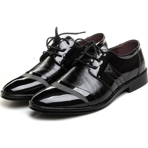 Office Men Dress Shoes Floral Pattern Men Formal Shoes Leather Luxury Fashion Groom Wedding Shoes Men Oxford Shoes Dress 38-44