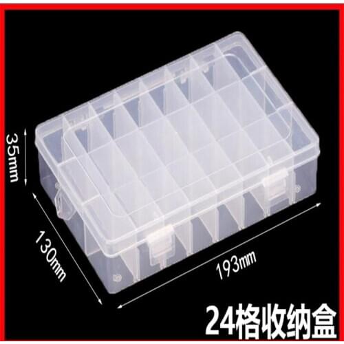 Component Box Electronic Parts Box Multifunctional Storage Box Detachable Lattice Transparent Plastic Box Parts Box