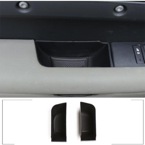 For Land Rover Defender 110 2020-2022 Car Styling ABS Black Car Door Storage Box Handle Box Glove Armrest Box Car Accessories