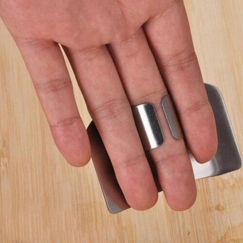 New 1/2 Fingers Guard Protect Stainless Steel Hand Protector Vegetable Cutting Knife Cut Finger Protection Kitchen Gadgets Tools