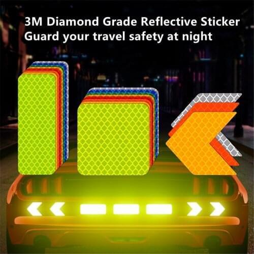 10pcs 3m reflective stickers car stickers scratch blocking car stickers electric car decoration motorcycle stickers helmet lumin