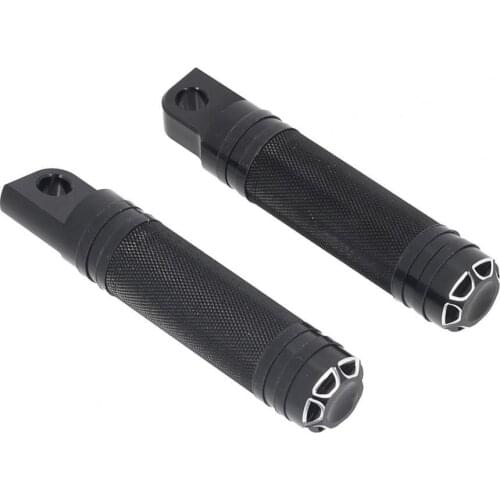 2Pcs Motorcycle CNC Foot Pegs Embossing Flower Top Foot Rests Pedals for Davidson 883N 1200 X48