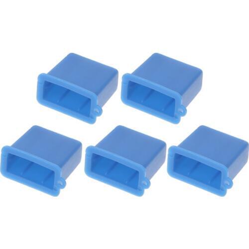 5Pcs USB Type A Male Anti-Dust Plug Stopper Cap Cover Protector
