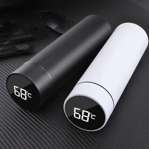 500ml Smart Thermos Mug Bottle LED Temperature Display Vacuum Flasks Tea Coffee Thermo Cups Travel Car Water Bottle for Sport