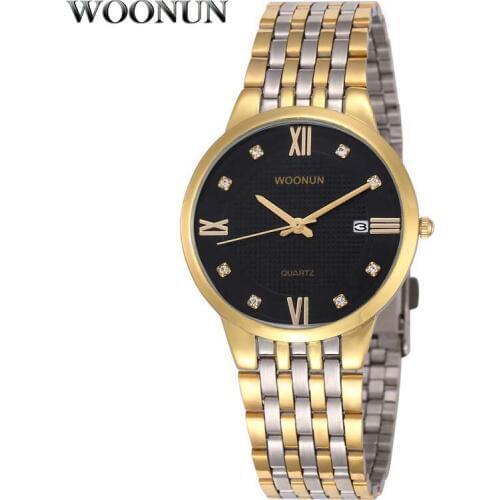 Classic Men Watches Luxury Men Gold Watches Stainless Steel Mens Watches Waterproof Shockproof Quartz Watches Men reloj hombre
