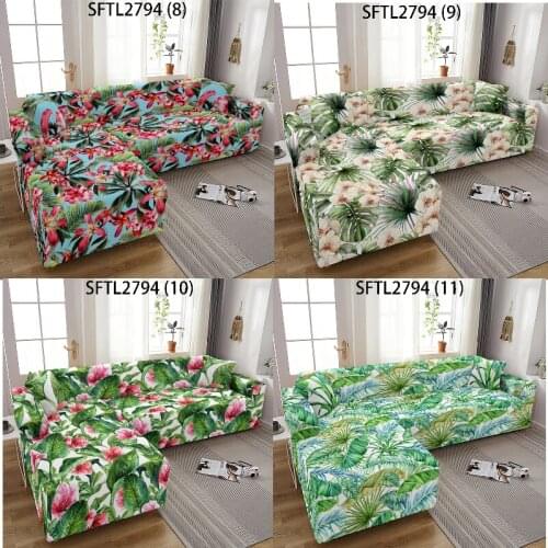 Green leaf plant flowers For home Plaids and covers big sofas 3-seater couch cover scratching post large sofas Plaid on the sofa