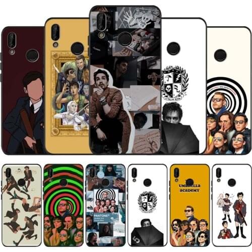 Umbrella academy black soft Phone Case for huawei P40 P30 P20 P10 Pro lite P9 Lite nova 4E 6SE Psmart 2019 Y6 9 Prime