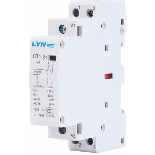CT1-25 2P 25A 16A 20A household AC contactor /Household contact module 2NO LYN