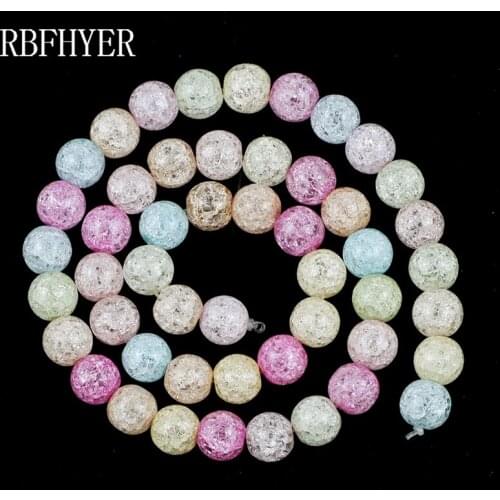 Candy colors colorful Popcorn crystal Beads Round Natural Stone Spacer Loose bead for Beaded jewelry making Bracelet Earring DIY