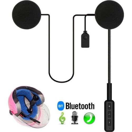 MH01 Bluetooth 5.0 Rechargeable Hands-free Motorcycle Headset Helmet Headphone мотогарнитура для шлема