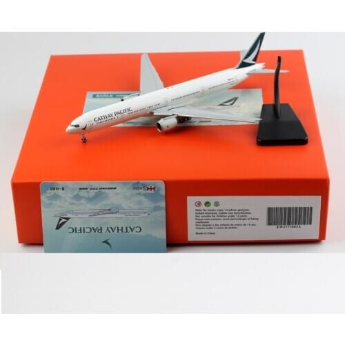 18.5CM classic 1:400 CATHY airplane B777 model with base Landing gear alloy aircraft plane collectible display toy model