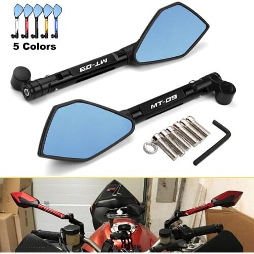 MT-09 Motorcycle CNC Universal Rearview Rear View Mirror Side Mirrors For Yamaha MT09 MT-09 MT 09 2014-2021 2020 2019 2018 2017