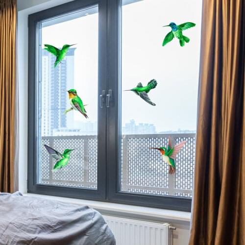 18pcs/set Fengniao window stickers electrostatic adsorption Glass decorative film Bird Collision Warning Sticker Remove No trace