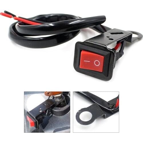 Motorcycle Switch ON OFF Power Control ATV Moto Handle Switch Electric Bike Handlebar Switch Accident Light Switch Hole Dia.10mm